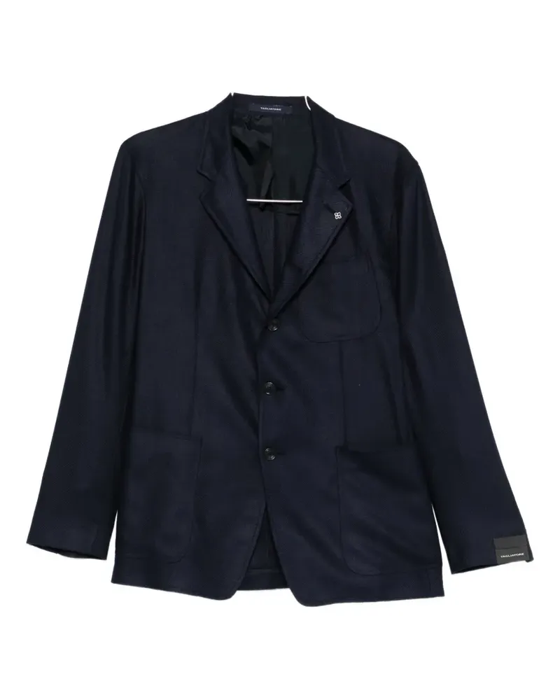 Tagliatore notched-lapel patch-pocket blazer - Blau Blau