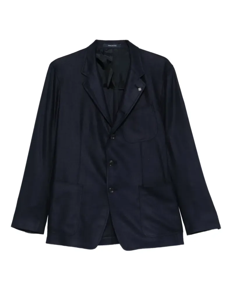 Tagliatore notched-lapel patch-pocket blazer - Blau Blau