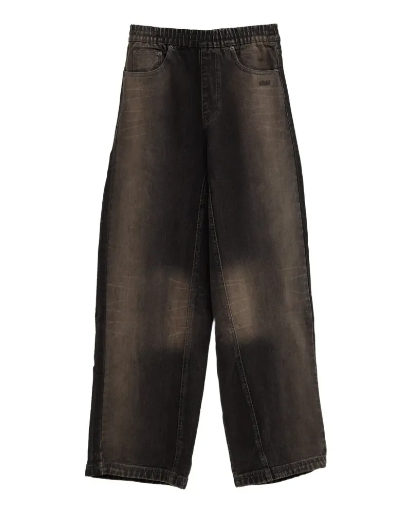 adidas x Avavav faded-effect wide-leg jeans - Grau Grau