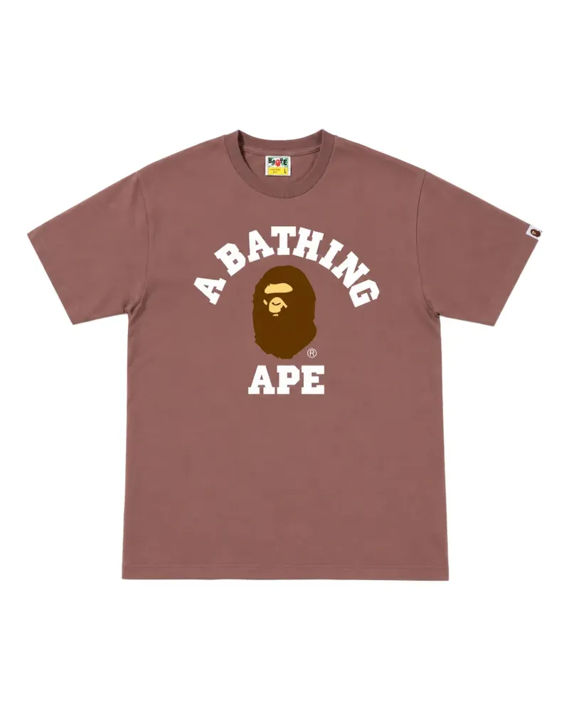 BAPE short-sleeve college T-shirt - Braun Braun