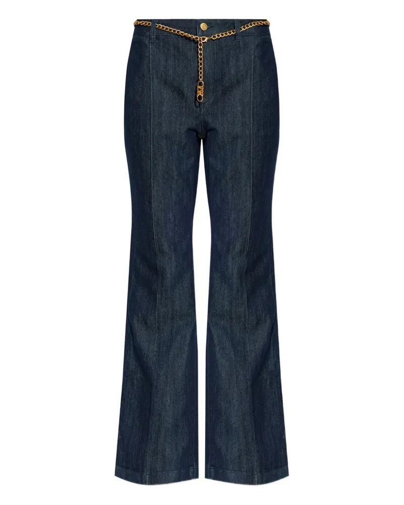 Michael Kors chain-embellished flared jeans - Blau Blau