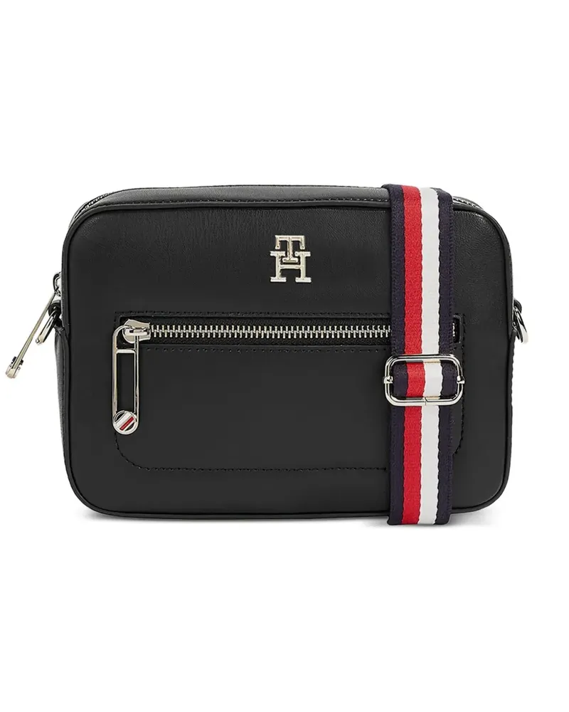 Tommy Hilfiger Umhängetasche mit Logo-Schild - Schwarz Schwarz