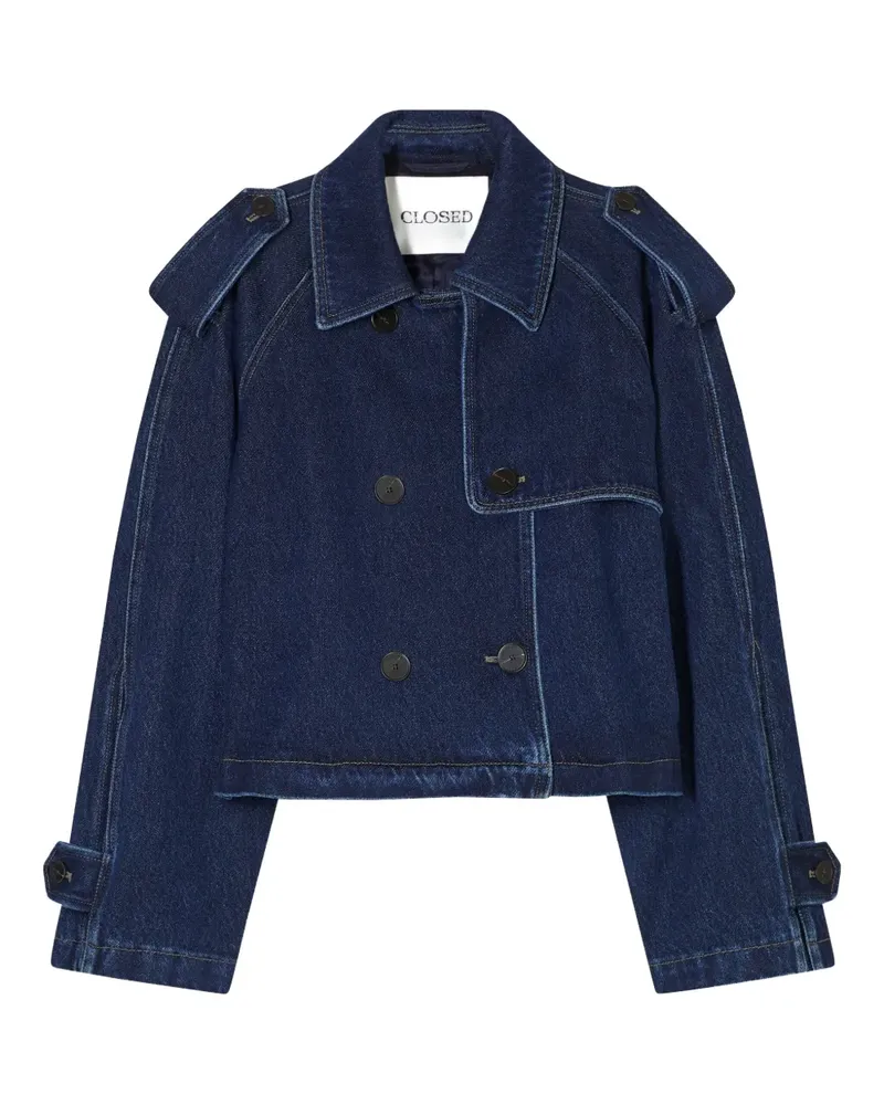 Closed Cropped-Jeansjacke - Blau Blau