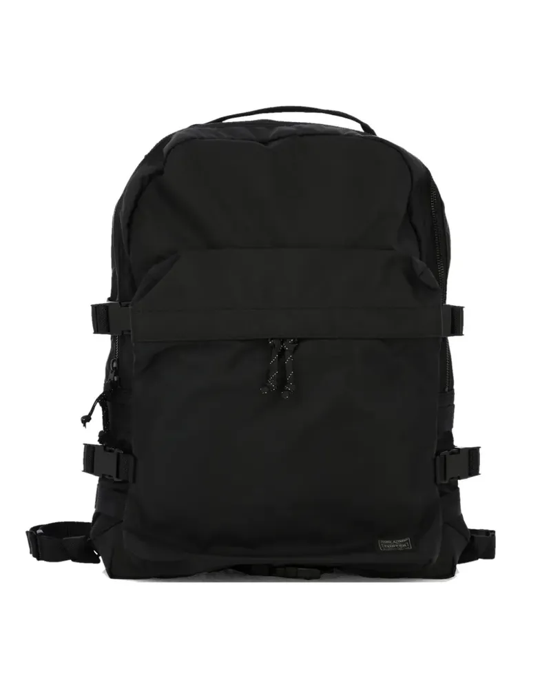 PORTER-YOSHIDA & CO Porter Force logo-patch buckle-strap backpack - Schwarz Schwarz