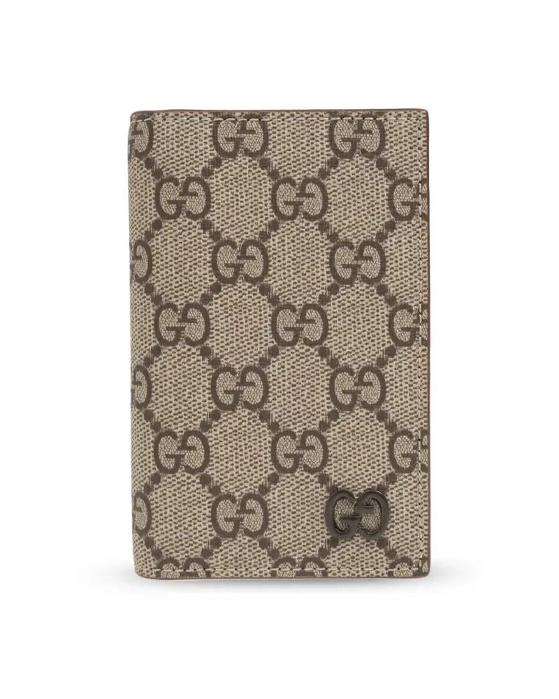 Gucci Längliches GG Supreme Kartenetui - Nude Nude