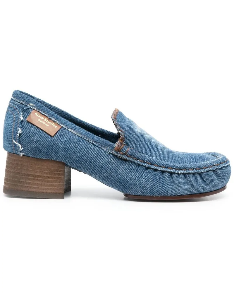 Acne Studios Loafer mit Blockabsatz - Blau Blau