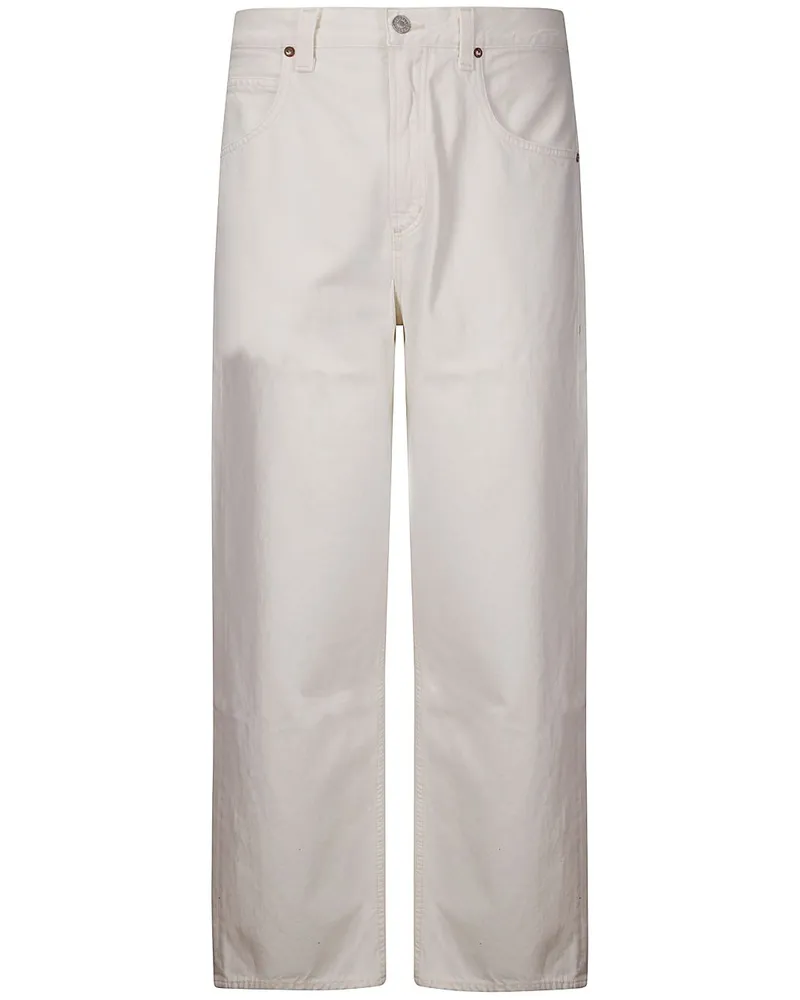 AGOLDE Low Slung Jeans - Weiß Weiß