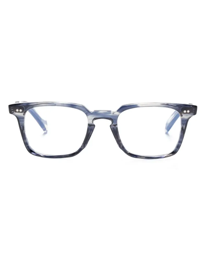 Cutler and Gross Brille mit eckigem Gestell - Blau Blau