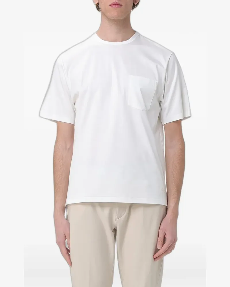 AGNONA chest-pocket T-shirt - Weiß Weiß