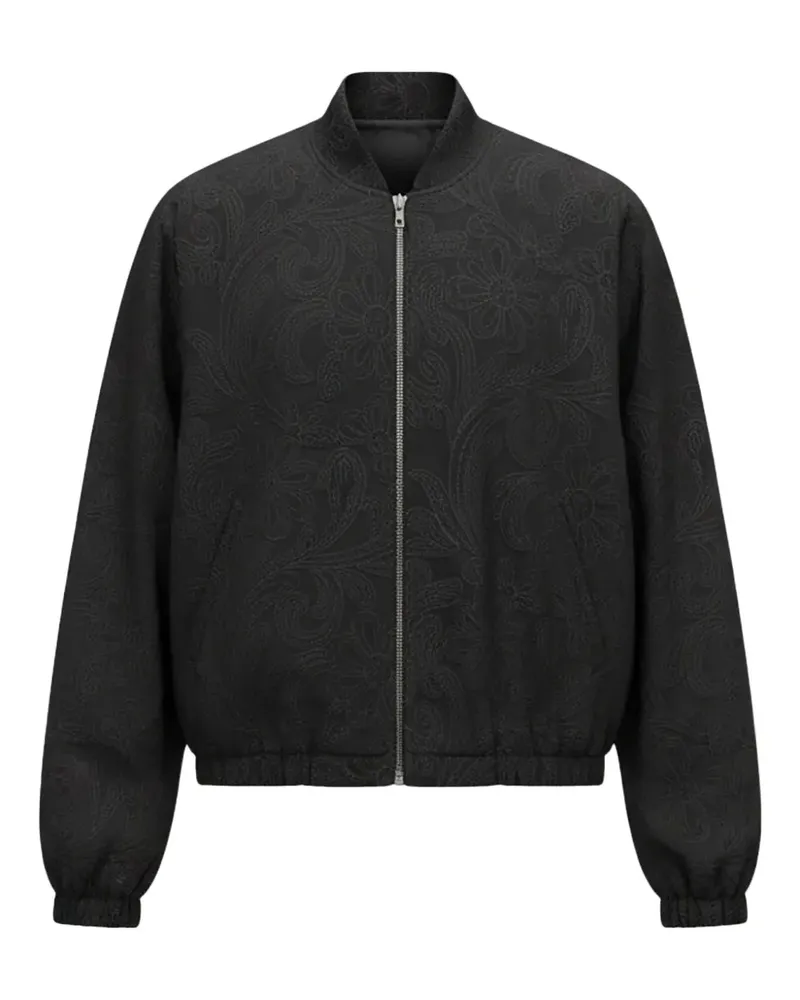 Song For The Mute paisley jacket - Schwarz Schwarz