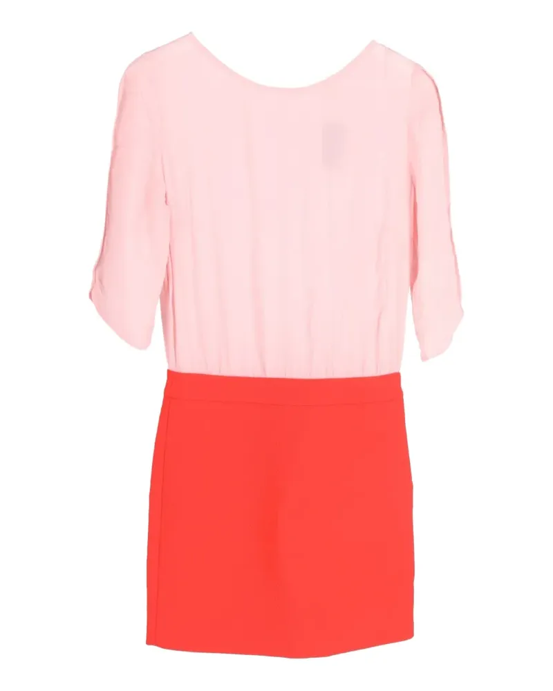 Maje Reggio two-toned mini dress - Rosa Rosa