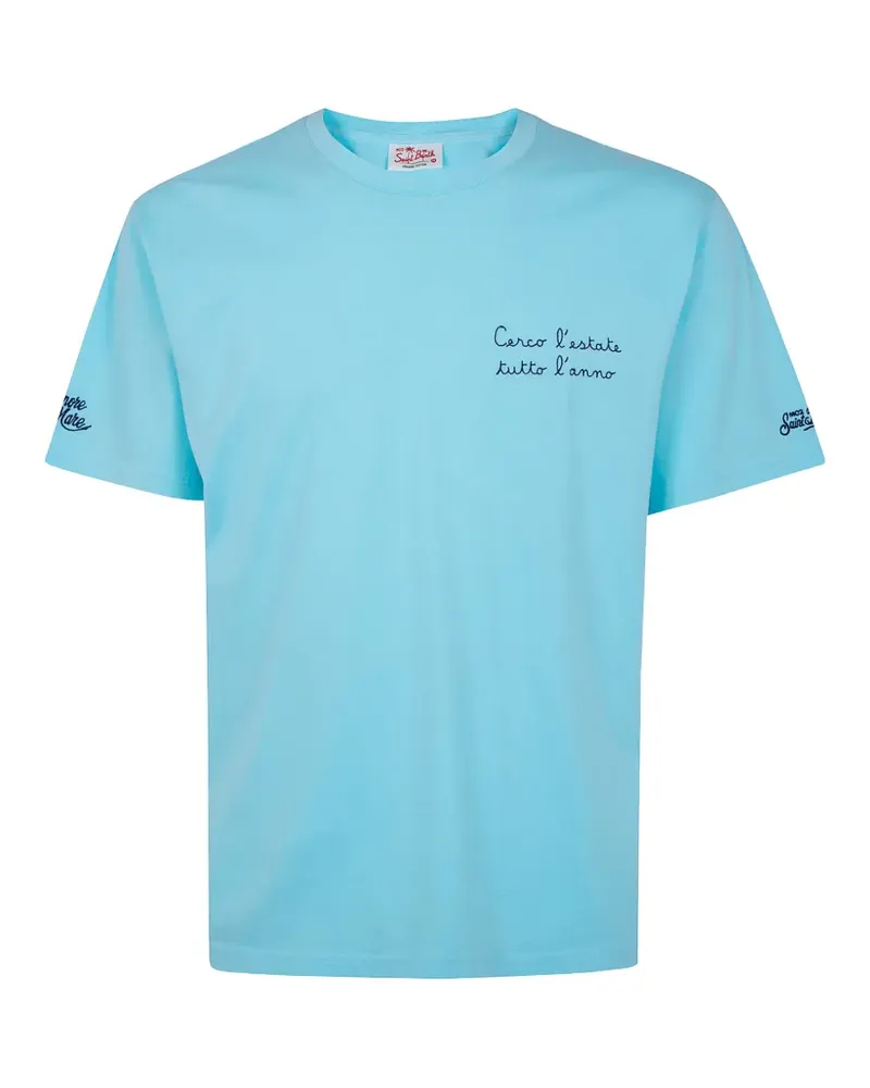 MC2 Saint Barth embroidered T-shirt - Blau Blau
