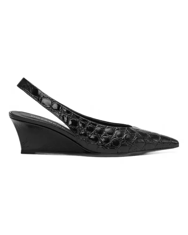 NOTABENE Elva Slingback-Pumps - Schwarz Schwarz