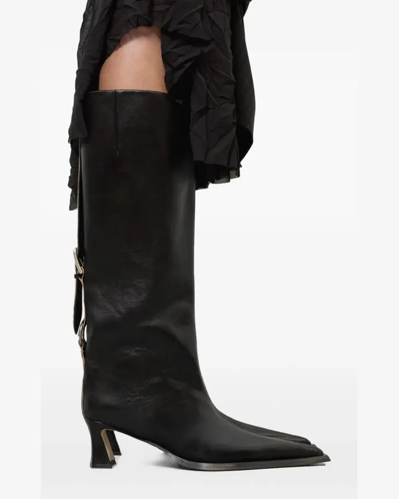 Miista 60mm Charlene adjustable-belt boots - Schwarz Schwarz