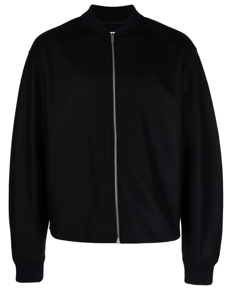 Jil Sander Bomberjacke mit Reißverschluss - Blau Blau