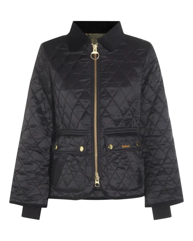 Barbour Gesteppter Mantel - Schwarz Schwarz