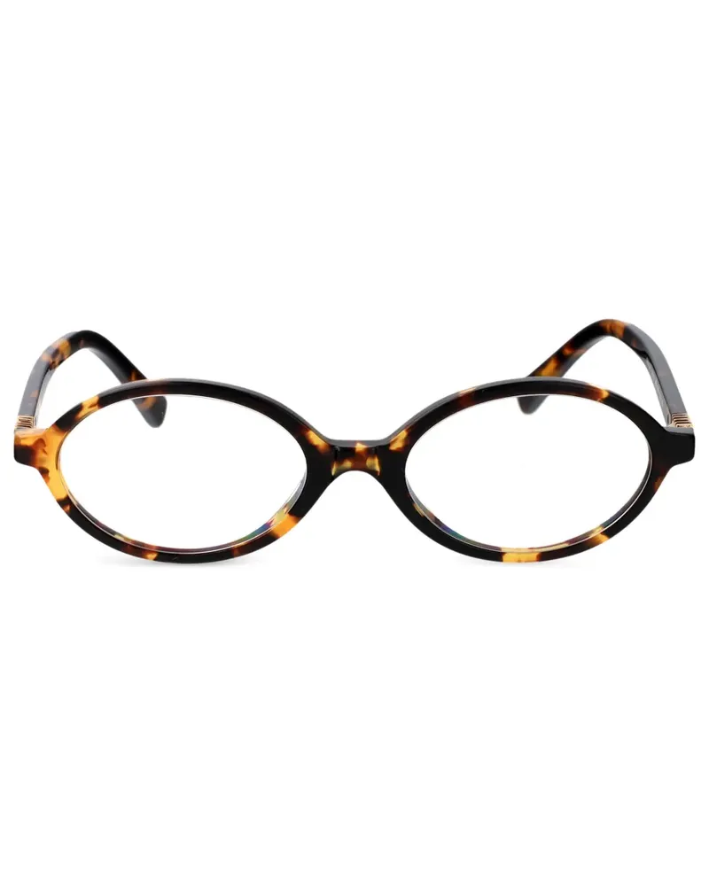 Miu Miu Brille mit rundem Gestell - Braun Braun