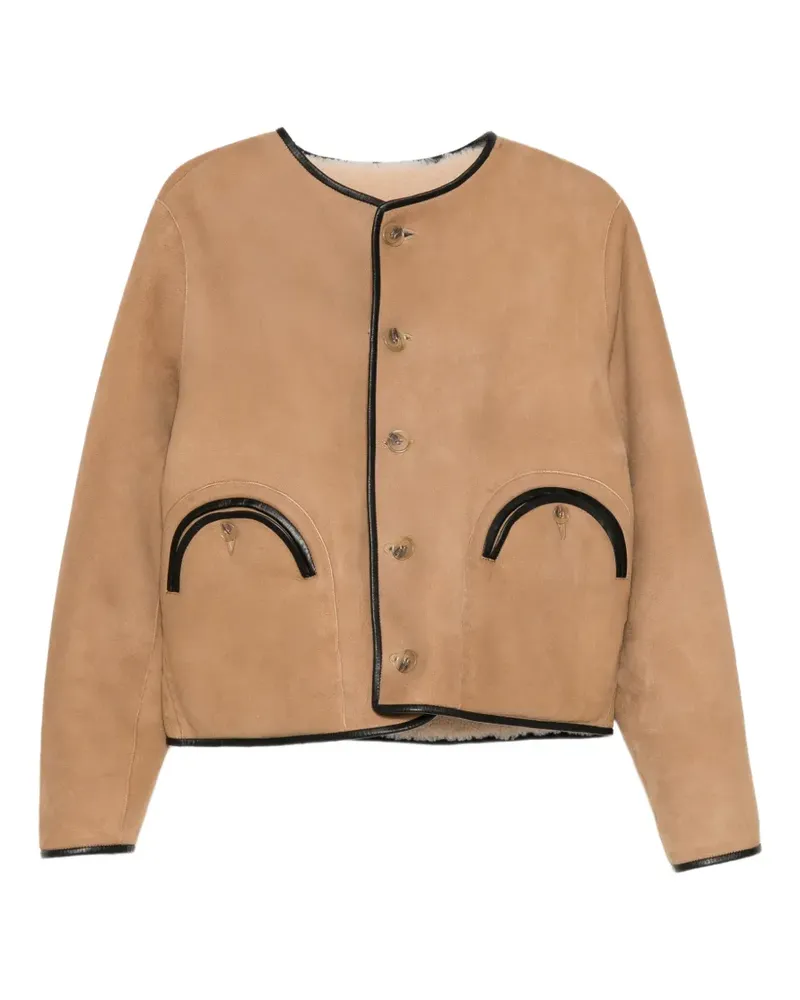 Blazé Milano Tatoosh leather jacket - Nude Nude
