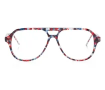 Klassische Pilotenbrille - Rot