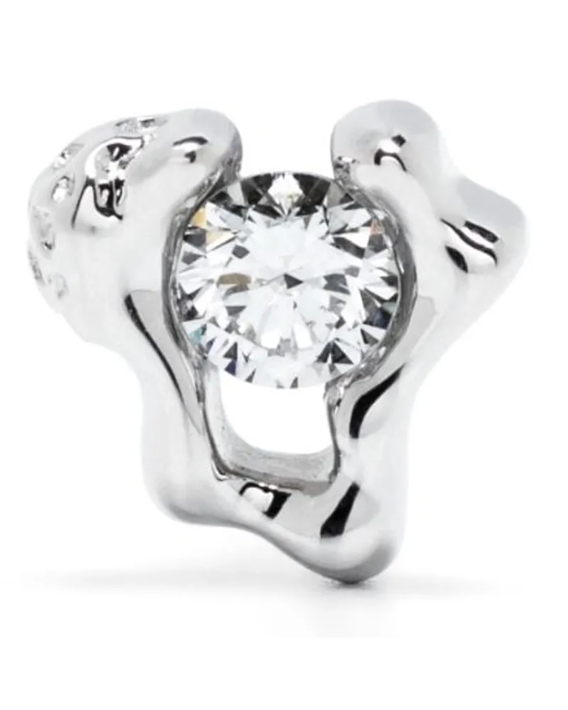Maria Black 18kt Weißgoldohrstecker mit Diamanten - Silber Silber