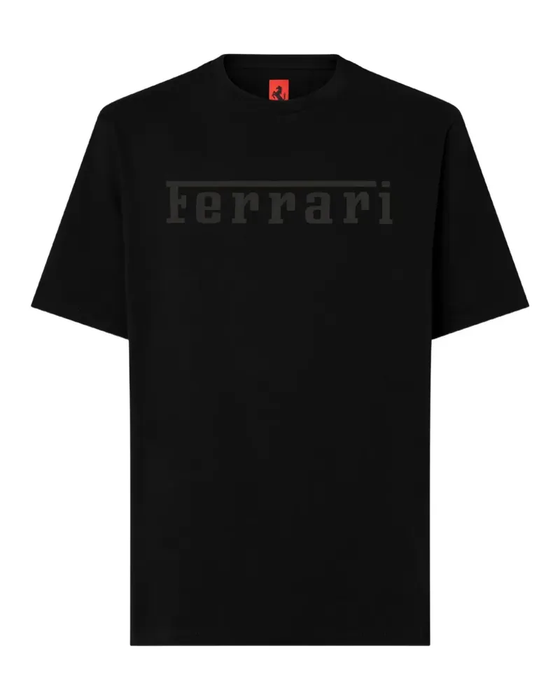 Ferrari T-Shirt mit Logo-Detail - Schwarz Schwarz