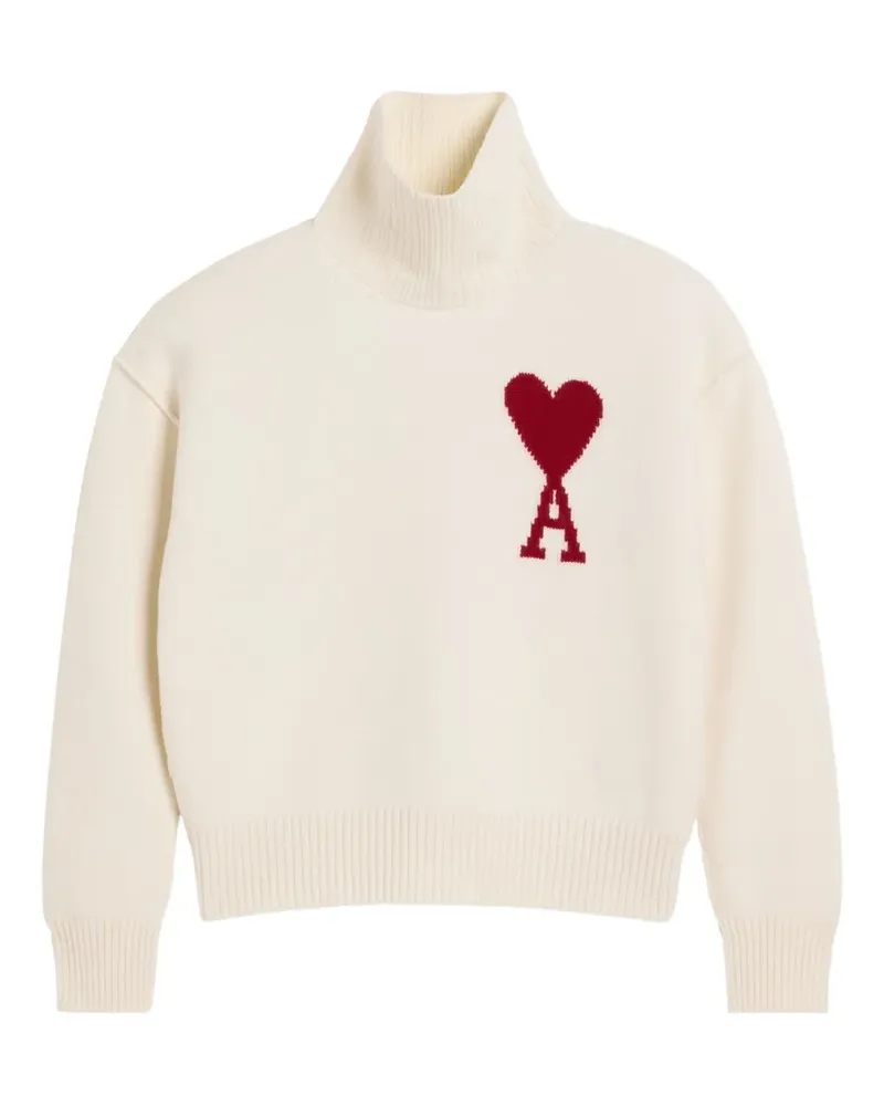 AMI Paris Ami de Coeur Pullover - Weiß Weiß