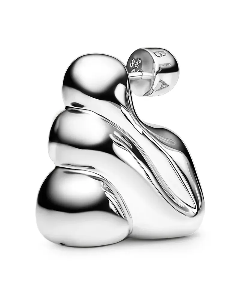 Maria Black Mittelgroßer Bogota Ohrring - Silber Silber