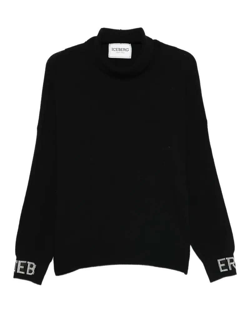Iceberg Pullover mit Rollkragen - Schwarz Schwarz