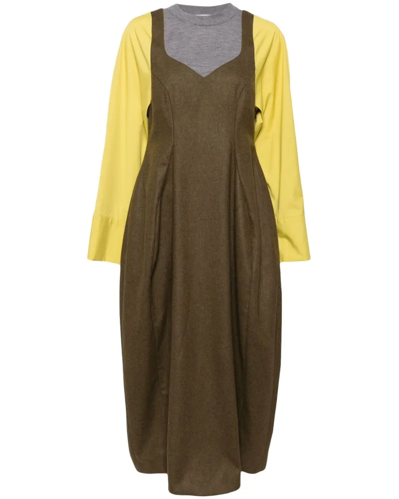 ENFÖLD Langärmeliges Maxikleid - Braun Braun