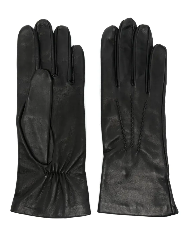 Manokhi Handschuhe aus Leder - Schwarz Schwarz