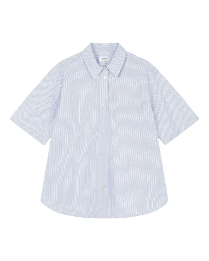 STUDIO TOMBOY Gestreiftes Hemd - Blau Blau