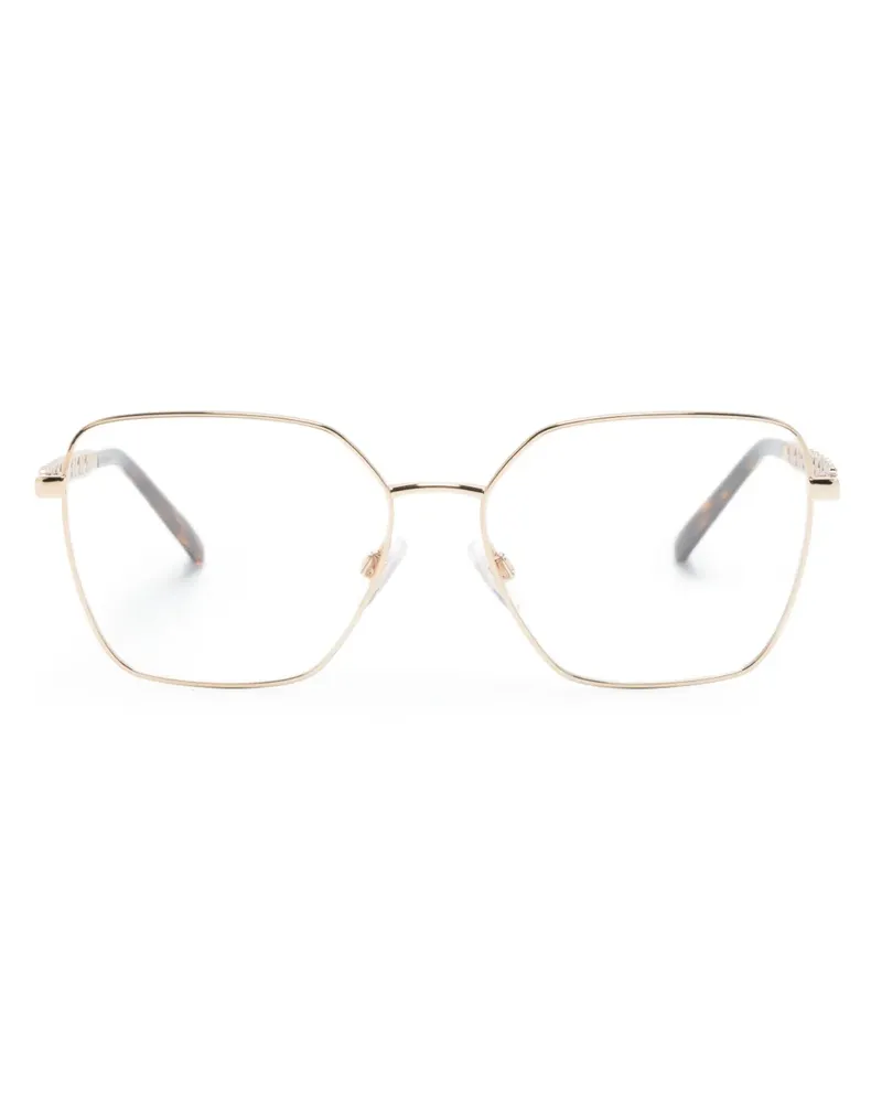 Dolce & Gabbana Eckige Brille in Schildpattoptik - Gold Gold