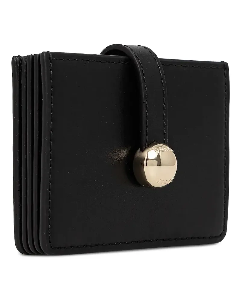 Furla Kleines Sfera Kartenetui mit Knöpfen - Schwarz Schwarz