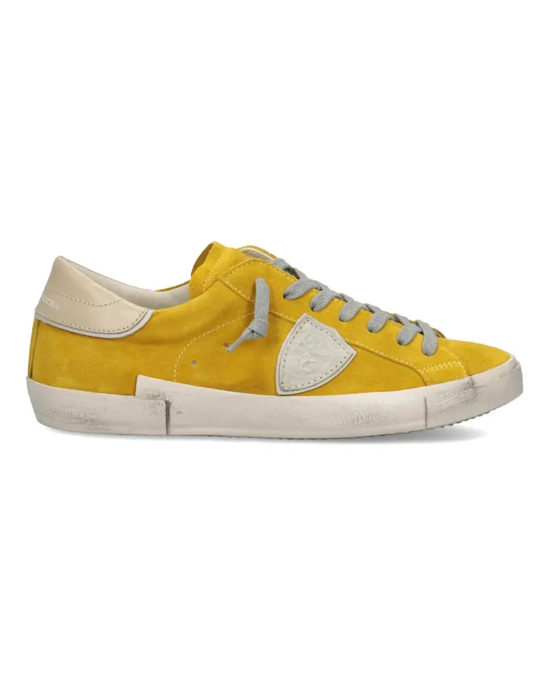 Philippe Model Prsx leather low-top sneakers - Gelb Gelb