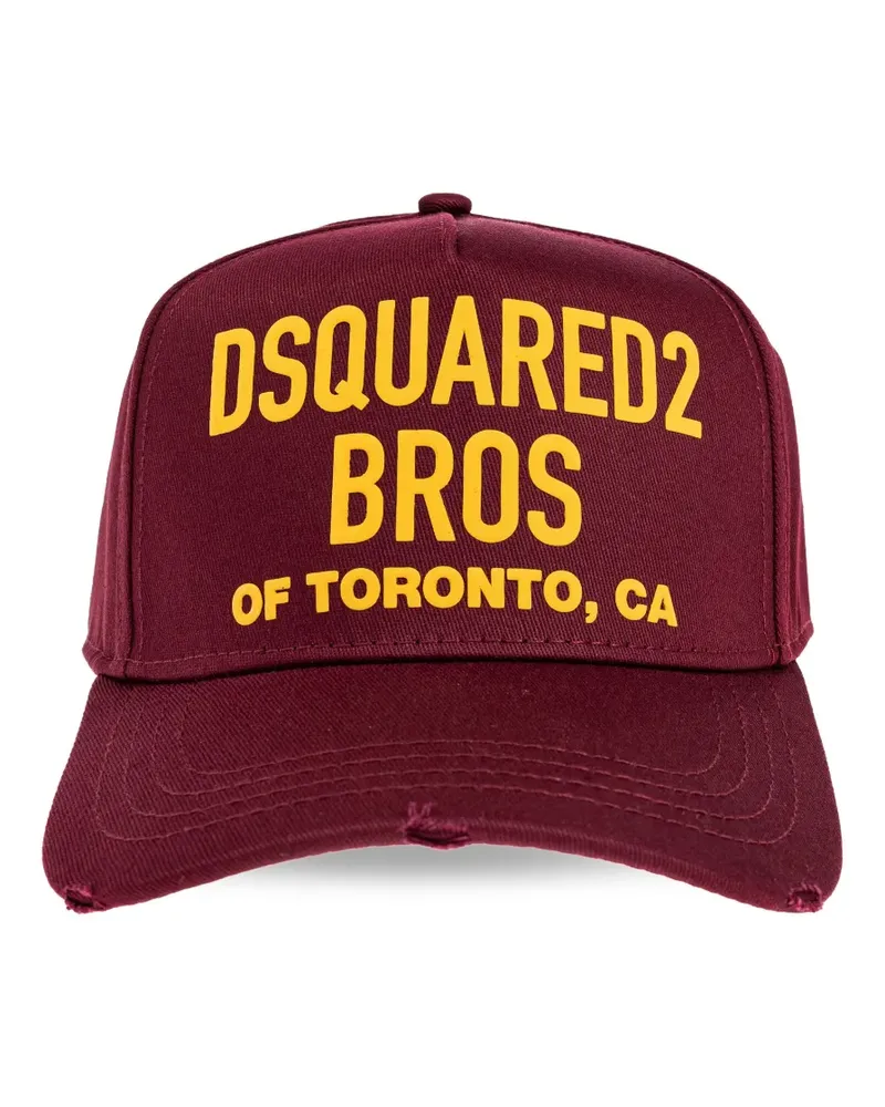 Dsquared2 Baseballkappe mit Logo-Print - Rot Rot