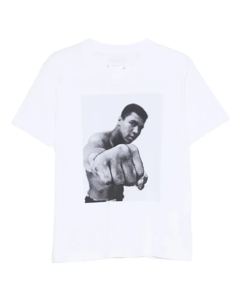 Sacai T-Shirt mit grafischem Print - Weiß Weiß