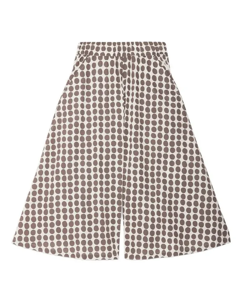 ottod’Ame polka-dot wide-leg trousers - Nude Nude