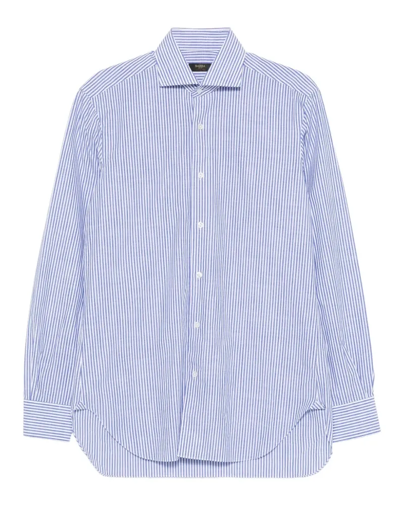 BARBA striped long-sleeve shirt - Blau Blau