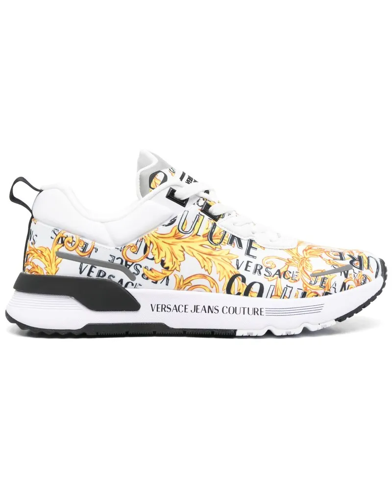 Versace Jeans Sneakers mit Barocco-Print - Weiß Weiß