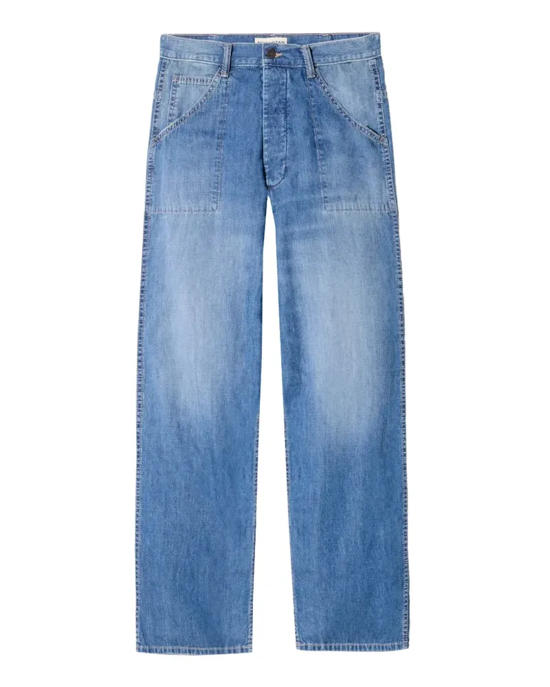 Nili Lotan Jeans mit aufgesetzter Tasche - Blau Blau