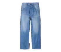 Jeans mit aufgesetzter Tasche - Blau