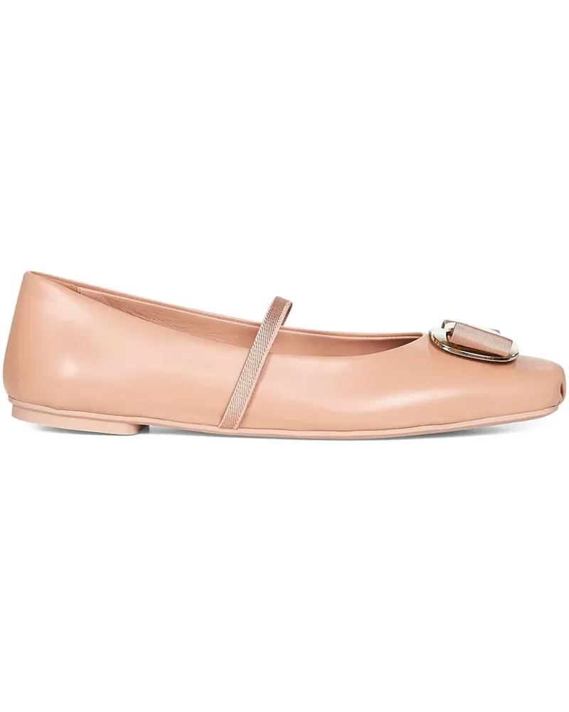 Ferragamo Vara Ballerinas mit eckiger Kappe - Rosa Rosa