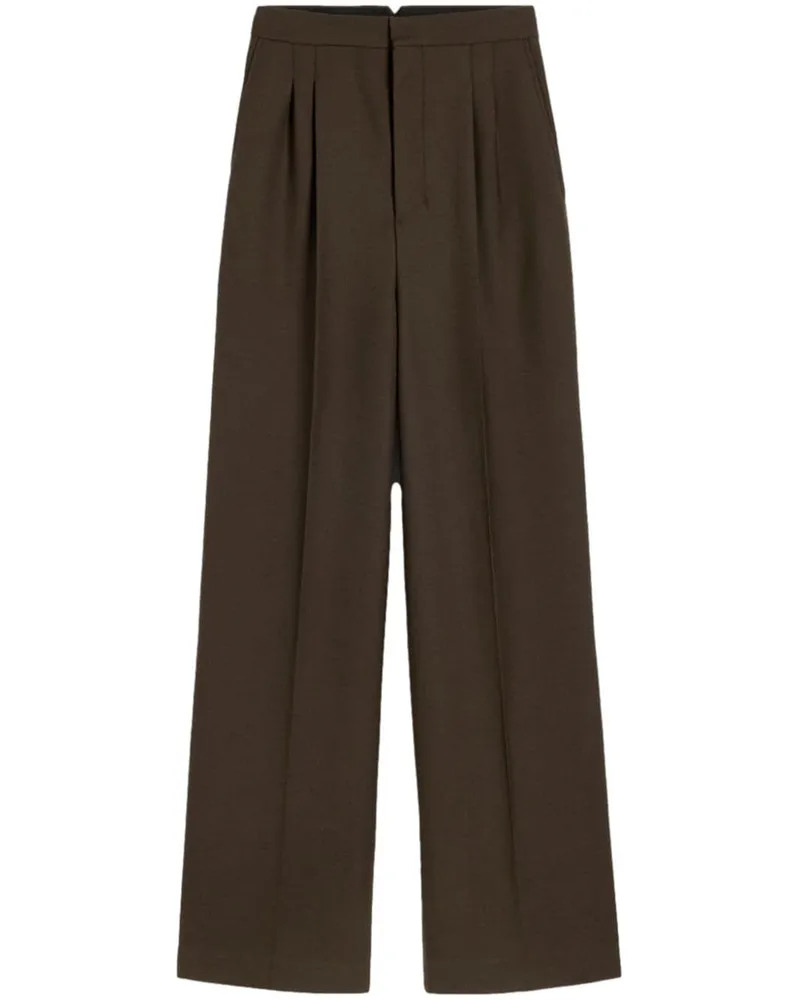 AMI Paris Hose mit weitem Bein - Braun Braun