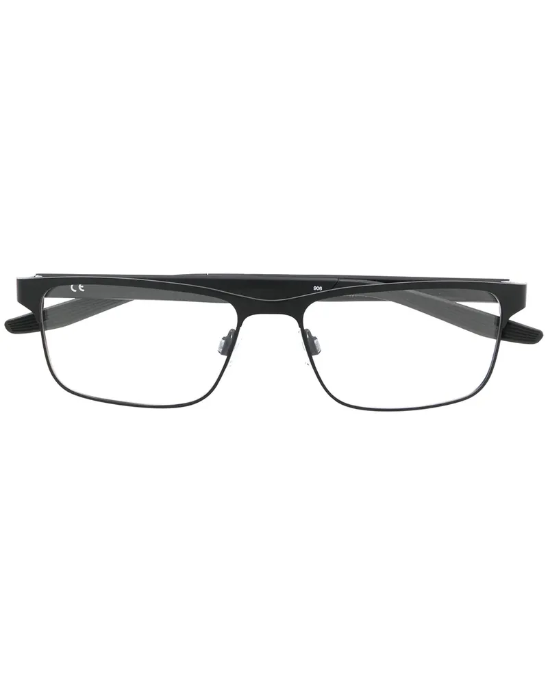 Nike Brille mit eckigem Gestell - Schwarz Schwarz