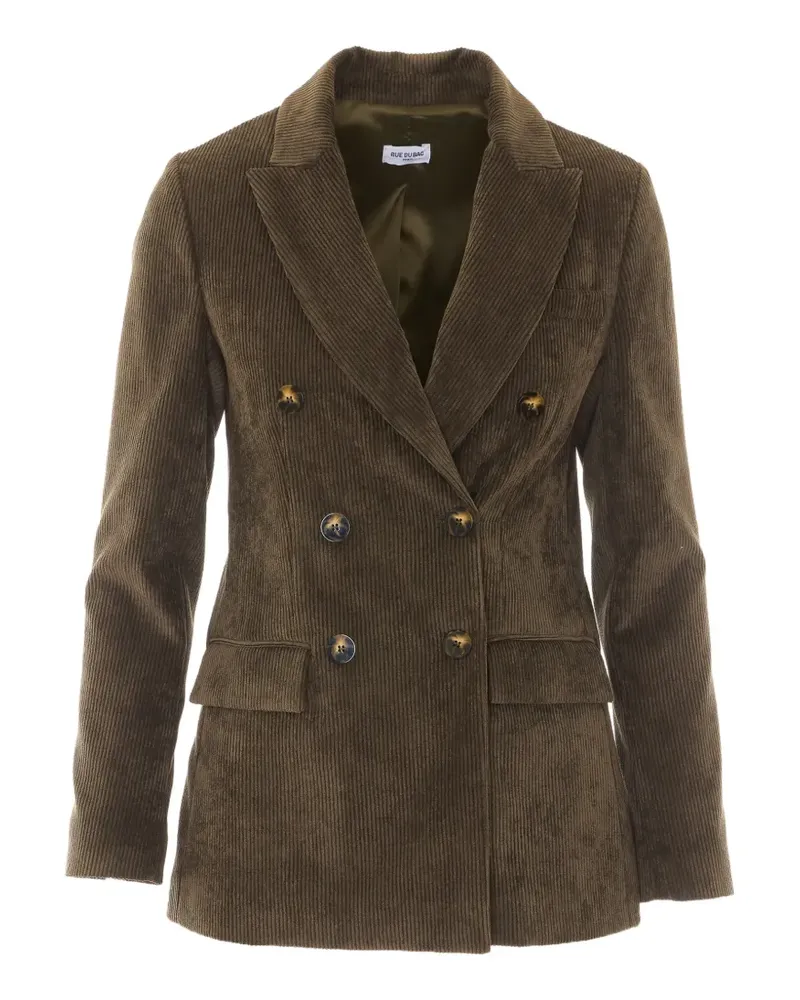 Rue du Bac double-breasted corduroy-effect blazer - Grün Grün