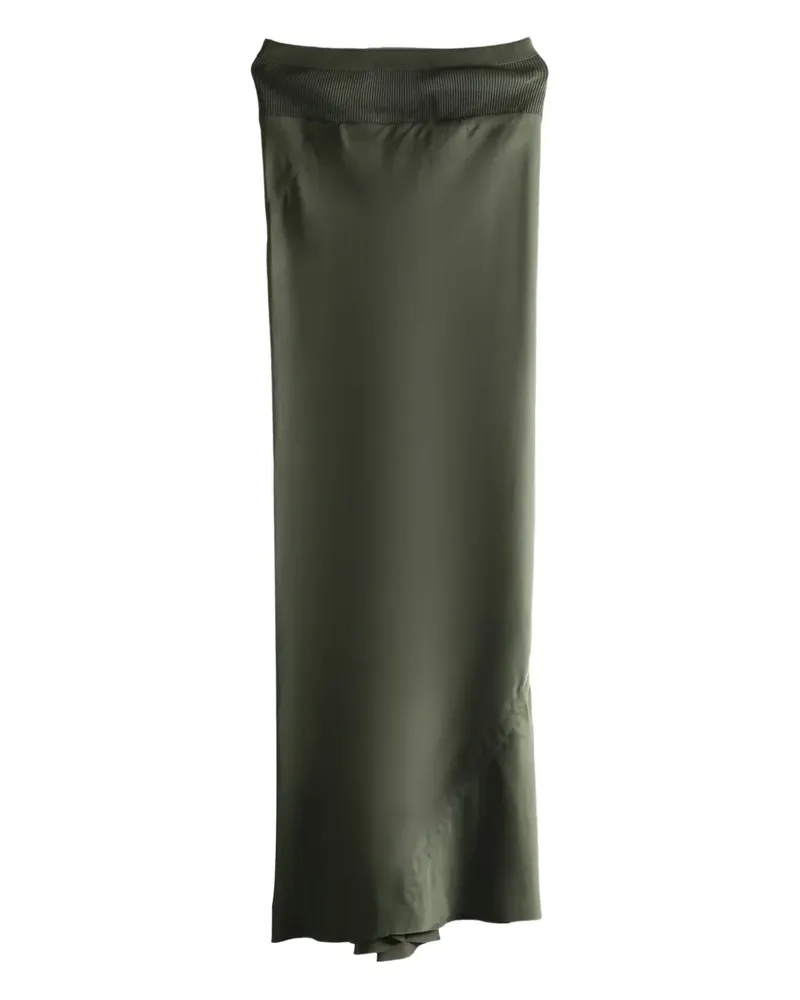Rick Owens ribbed maxi skirt - Grün Grün
