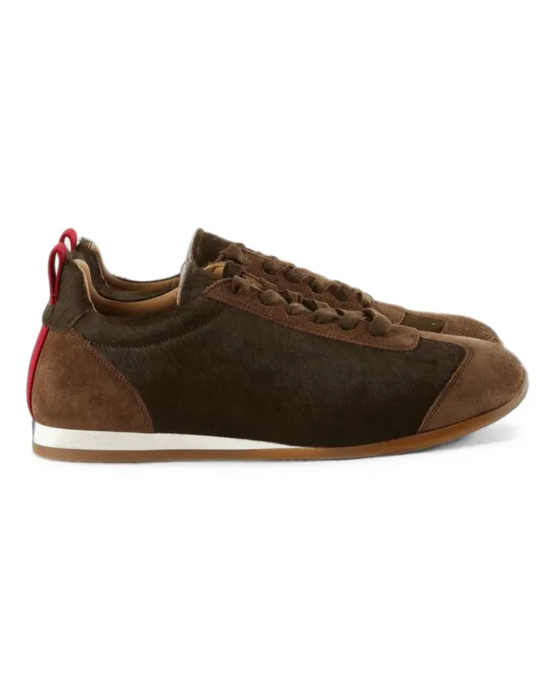Uma Wang Sneakers aus Wildleder mit Ponyhaar - Braun Braun