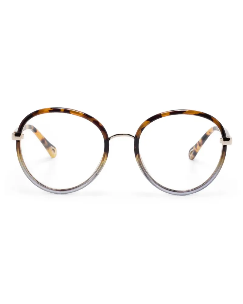 Chloé Brille mit rundem Gestell - Braun Braun