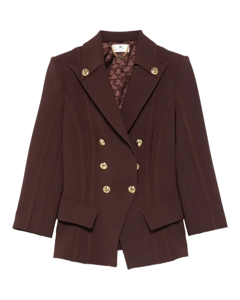 Elisabetta Franchi double-breasted blazer - Braun Braun
