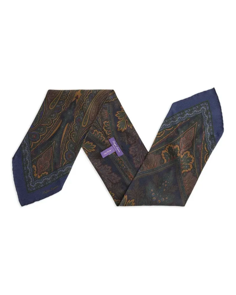 Ralph Lauren Schal aus Seide mit Paisley-Print - Blau Blau